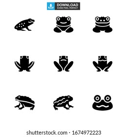 frog icon or logo isolated sign symbol vector illustration - Collection of high quality black style vector icons
