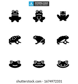 frog icon or logo isolated sign symbol vector illustration - Collection of high quality black style vector icons
