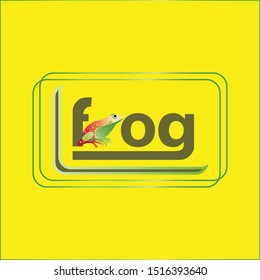 The Frog icon logo vector illustration