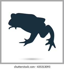 Frog icon on the background