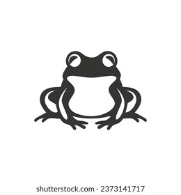 Frog Icon on White Background - Simple Vector Illustration svg