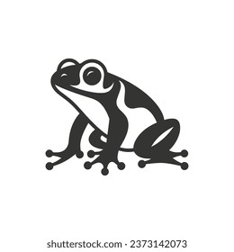 Frog Icon on White Background - Simple Vector Illustration