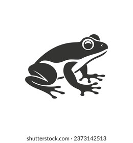 Frog Icon on White Background - Simple Vector Illustration