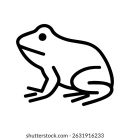 frog icon on white background vector
Vector line icon animals