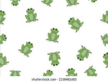frog icon Seamless daisy and butterfly pattern repeating texture background design for fashion graphics, textile prints, fabrics, wallpapers.