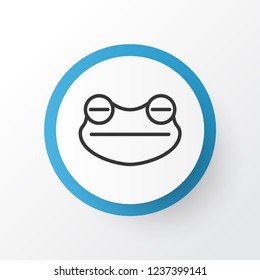 Frog icon symbol. Premium quality isolated toad element in trendy style.