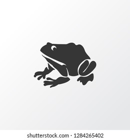 Frog icon symbol. Premium quality isolated amphibian element in trendy style.