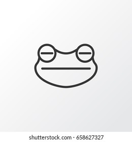 Frog Icon Symbol. Premium Quality Isolated Toad Element In Trendy Style.