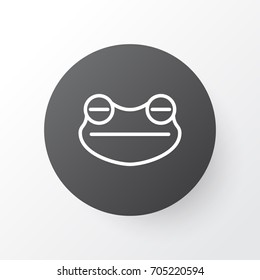 Frog Icon Symbol. Premium Quality Isolated Toad Element In Trendy Style.