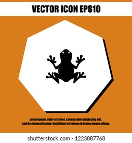Frog icon vector