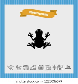 Frog icon vector