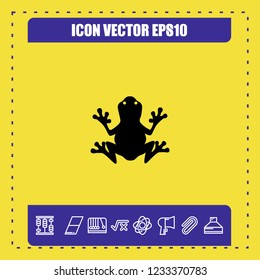 Frog icon vector