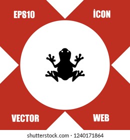 Frog icon vector