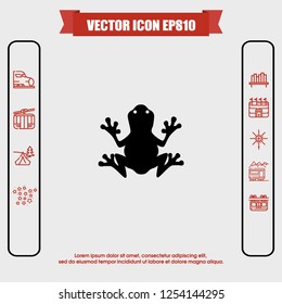 Frog icon vector