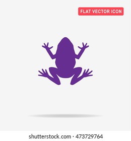 Frog icon. Vector concept illustration for design.