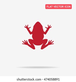 Frog icon. Vector concept illustration for design.