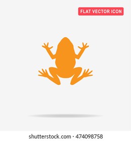 Frog icon. Vector concept illustration for design.
