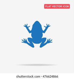 Frog icon. Vector concept illustration for design.
