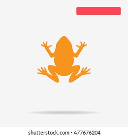 Frog icon. Vector concept illustration for design.