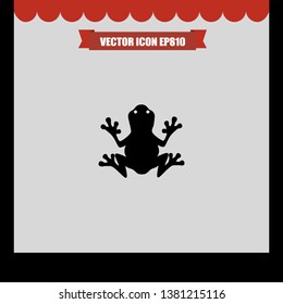 Frog icon vector eps10 illustration