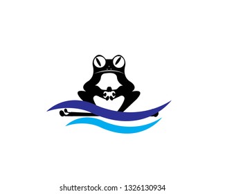 Frog icon, vector illustration - Vector

