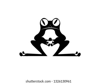 Frog icon, vector illustration - Vector
