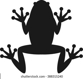 Frog Black Silhouette Stock Vector (Royalty Free) 69585280