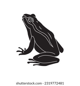 Frog icon vector illustration logo design template.