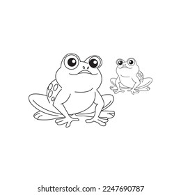 frog icon vector illustration symbol design