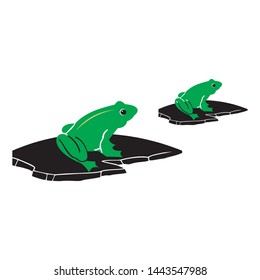 frog icon vector logo templet