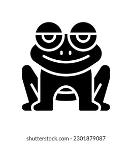 icono de rana para tu diseño de sitio web, logotipo, aplicación, interfaz de usuario.