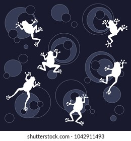 Frog illustration,
I drew a frog cutely,
