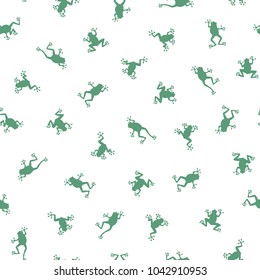 Frog illustration pattern,
I drew a frog cutely,
It is a seamless picture,

