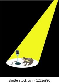 Frog Illustration with scene