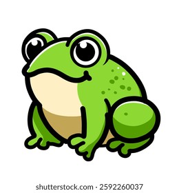 Frog images, frog icons, frog logos, vector design illustrations with white backgrounds.