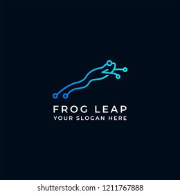 Frog Jump Sirkuit Technology Logo