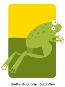 Frog jumping