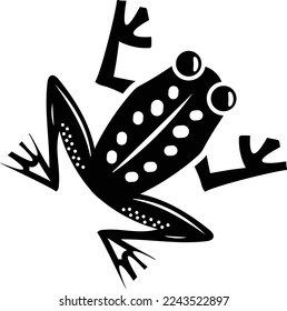 Frog legs concept, tailless amphibians vector icon design, Sea Food symbol, Underwater Animals sign, aquatic Common species stock illustration 