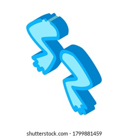 frog legs icon vector. isometric frog legs sign. color isolated symbol illustration