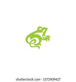 FROG letter logo design vektor