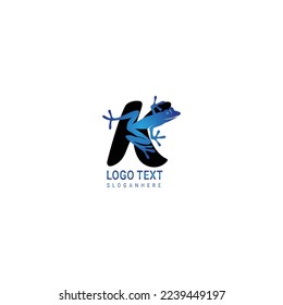 Frog letter logo and template icons Design