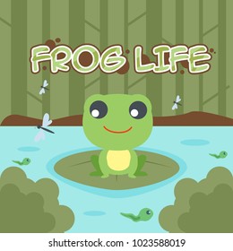 frog Life Illustration
