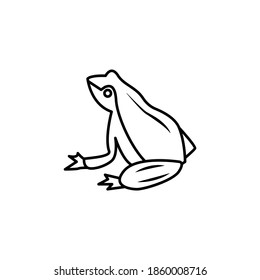 frog line icon. signs and symbols can be used for web, logo, mobile app, ui, ux