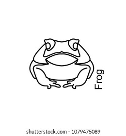 Frog Line vector for logo, icon and anything for use
