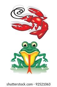 Frog and Lobster
