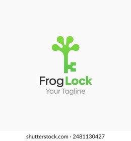 Frog Lock Logo Vector Template Design. Good for Business, Start up, Agency, and Organization