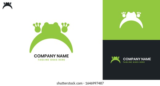 Frog Logo - All elements on this template are editable with vector software