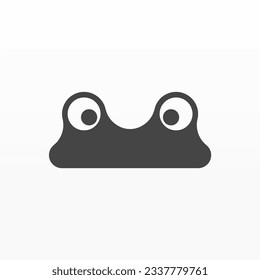 Frog logo design concept. Simple frog silhouette logo template. Animal logo template