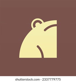 Frog logo design concept. Simple frog silhouette logo template. Animal logo template