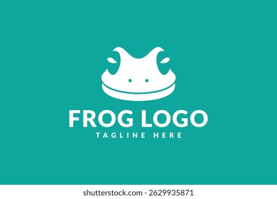 frog logo design. logo icon vector illustration silhouette
